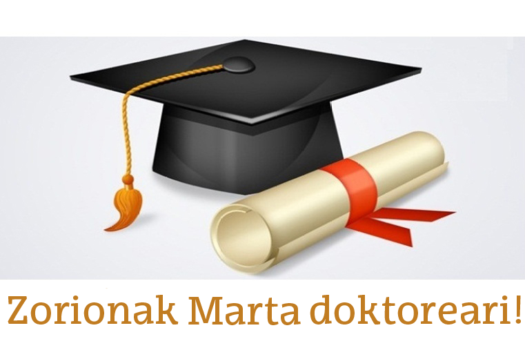 Zorionak Marta doktoreari