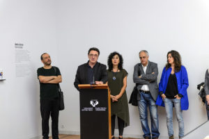 Bilbao, 12 noviembre 2015 [de izquierda a derecha, Gabriel Martínez, Manuel Estrada, Miren Gabantxo, Eduardo Herrera, Leire Fernández]