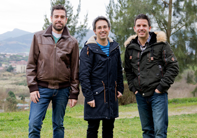 Ezkerretik eskumara, Irrintzi Fernández, Sendoa Ballesteros eta Gorka Vallejo. (Laura López. UPV/EHU)