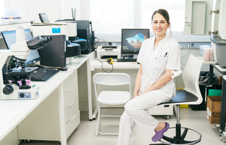 Amaia Aguirre Quiñonero, facultativa del Servicio de Microbiología del Hospital Universitario Araba