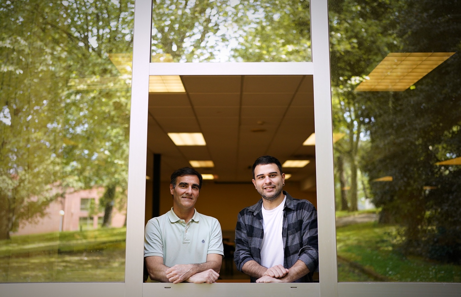 Josu Santos Larrazabal and Jorge Gutiérrez Goiria, at the Sarriko Faculty