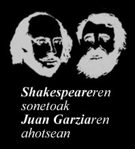 Shakespeareren sonetoak Juan Garziaren ahotsean
