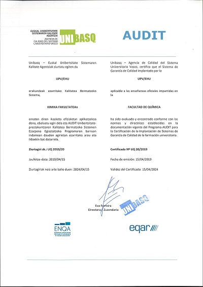 Certificado AUDIT