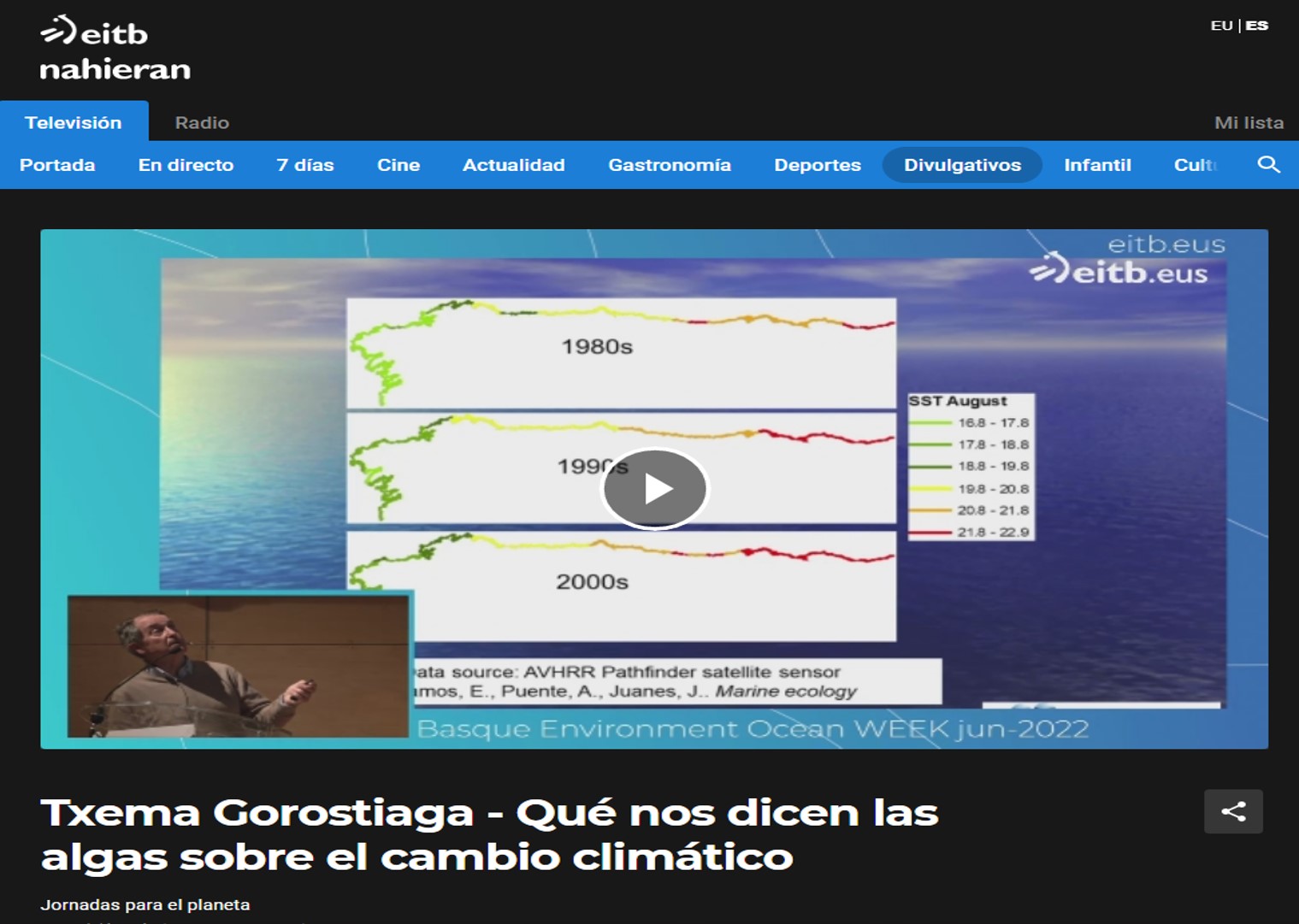 Basque Environment Ocean Week 2022