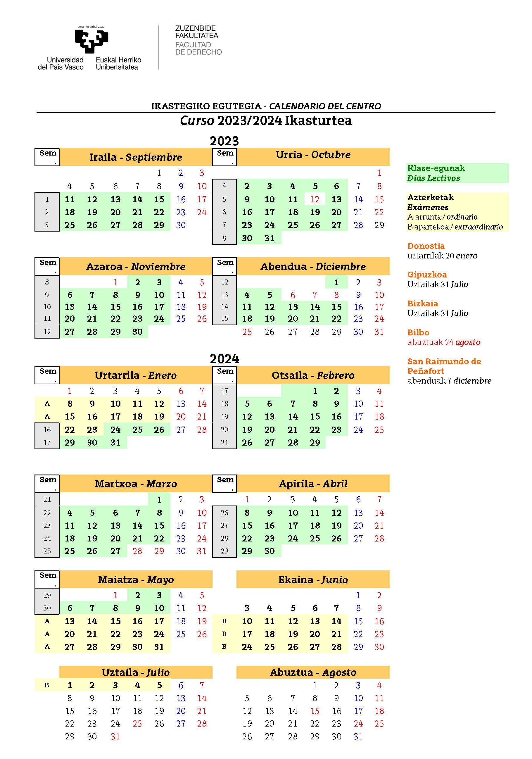 Egutegia-Calendario 2023/2024