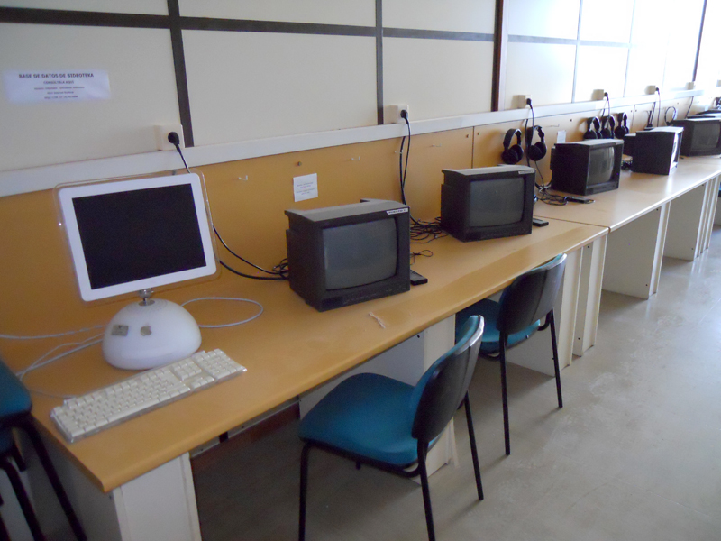 Bideoteka: zona de visionado