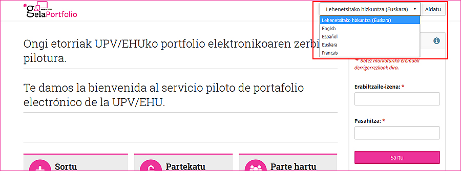 Ventana principal de la aplicación