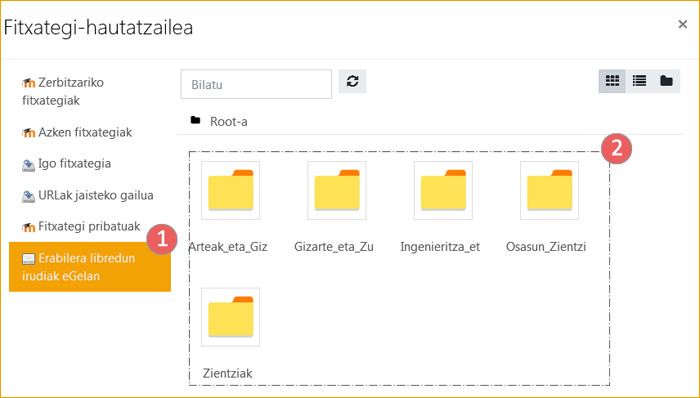 Irudiak igotzeko tresna