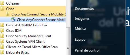 Programen menuan: Cisco AnyConnect Secure Mobility Client
