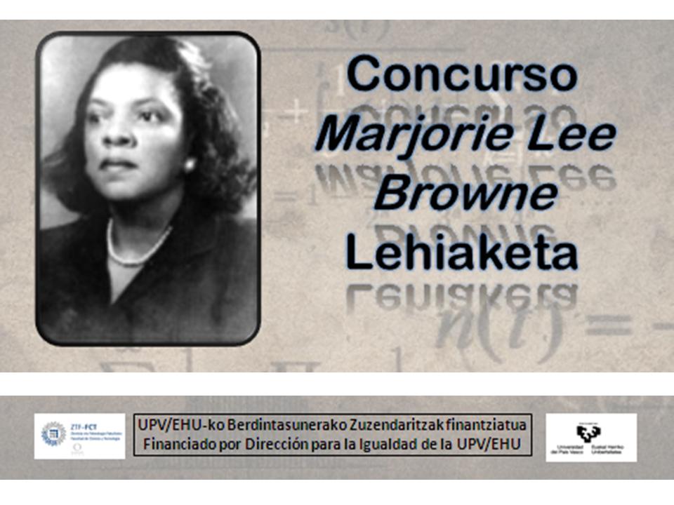 Marjorie Lee Browne izeneko panel lehiaketa - Zientzia eta Teknologia  Fakultatea - UPV/EHU