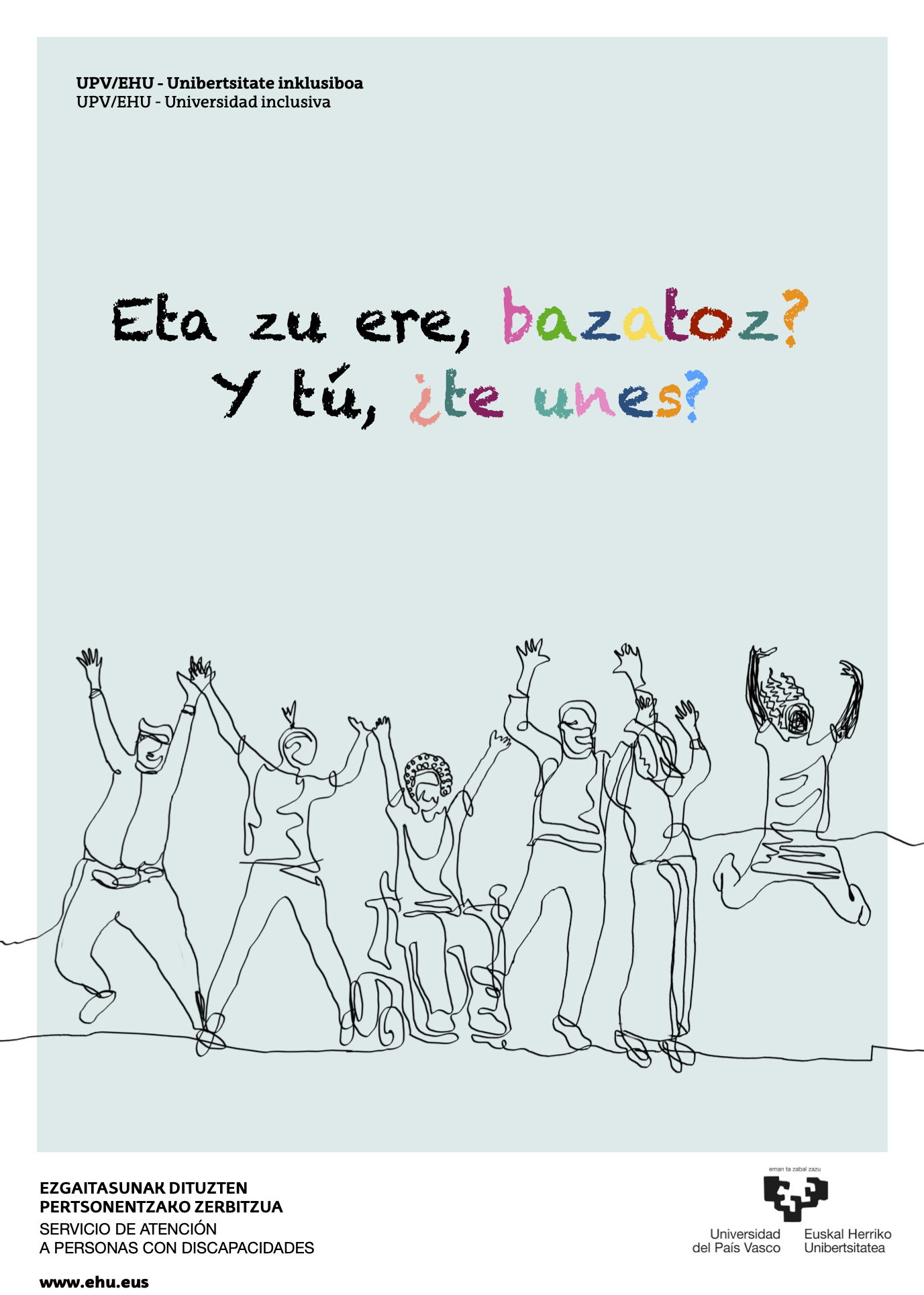 Eta zu, ere bazatoz? Y tú ¿te unes?