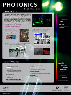 Photonics poster presented by SGIker