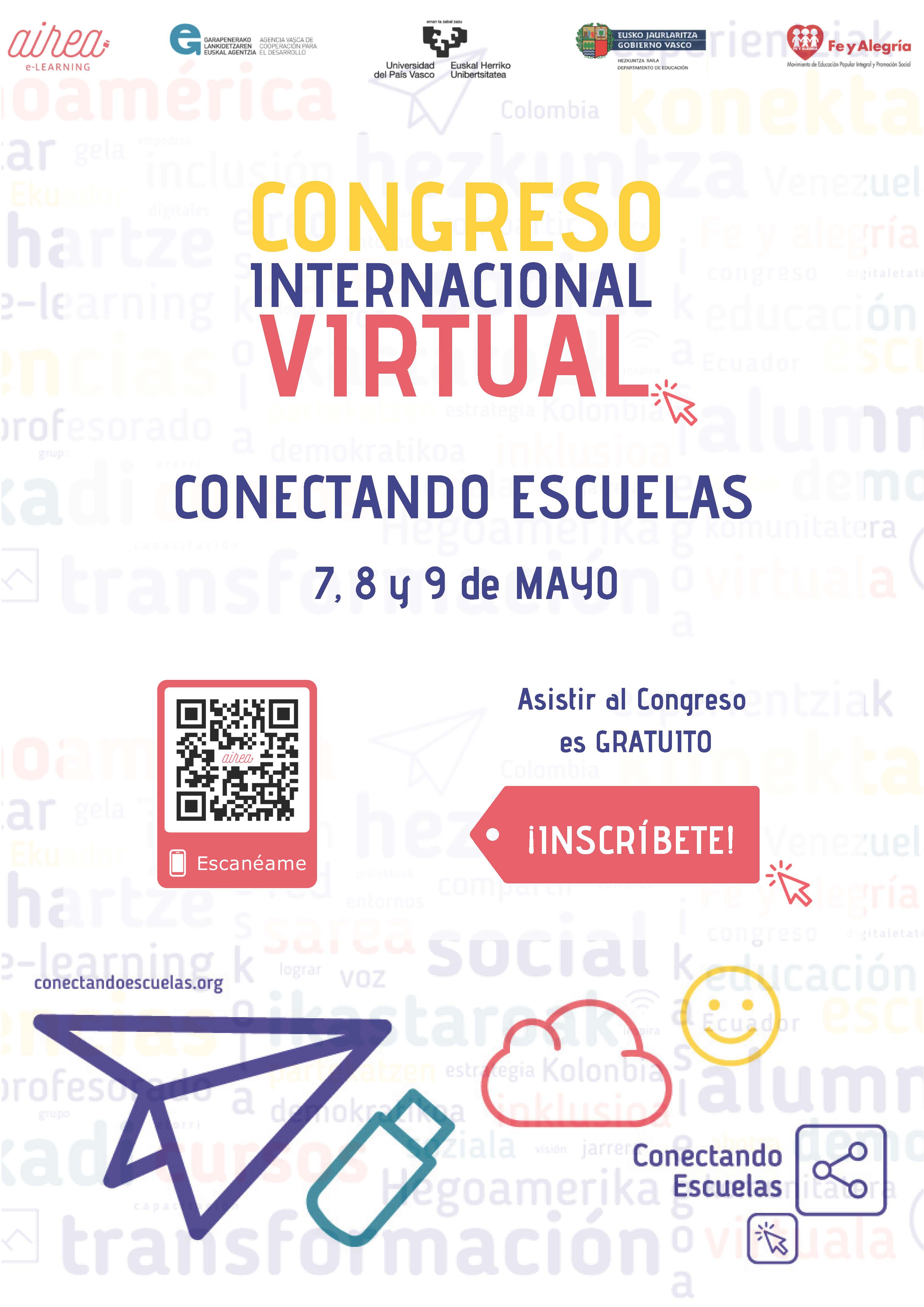 7, 8 y 9 de mayo Congreso internacional virtual. Conectando escuelas