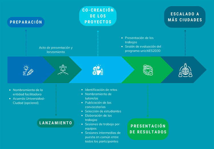Diagrama con las fases del plan del trabajo