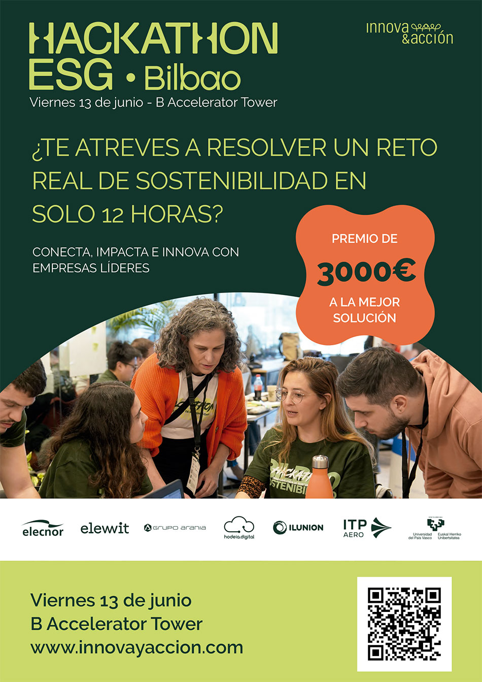 ¿Te atreves a resolver un reto real de sostenibilidad en sólo 12 horas? Premio de 3000 € a la mejor solución