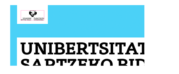 Ejemplo de alineación del título debajo del logotipo