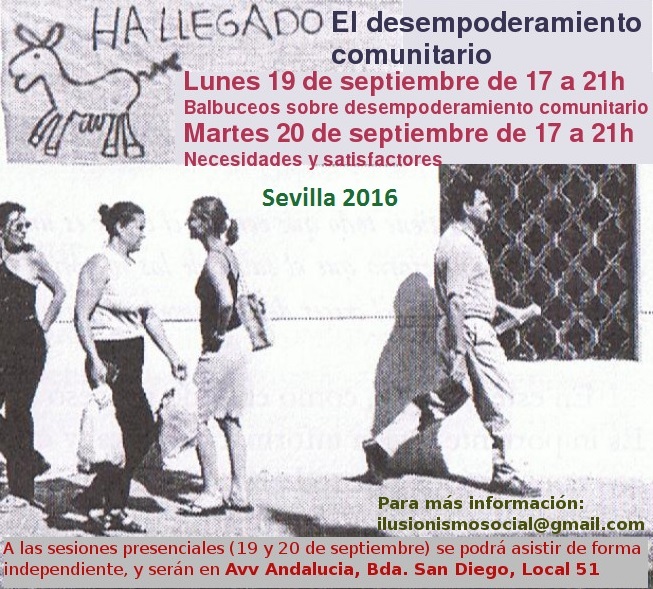 Jornadas desempoderamiento comunitario Sevilla 2016