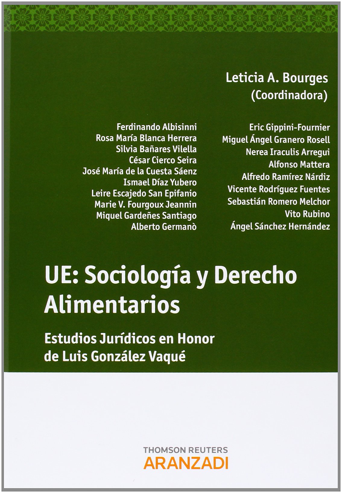 UE: Derecho y sociologia de la alimentación