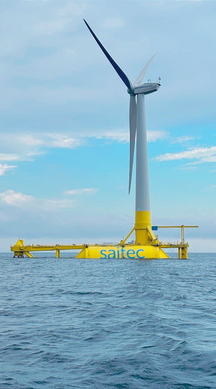 A visit to the project DemoSATH, the offshore 2MW floating wind turbine installed by Saitec off the coast of Armintza, Spain