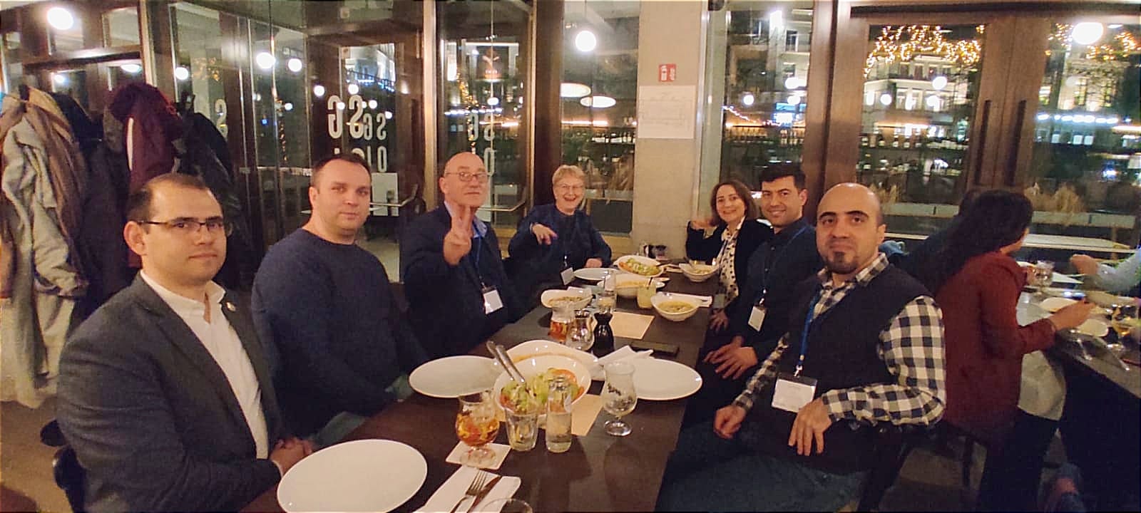 ACG networking during the Gala dinner at the 4th WECANet Assembly on March 6-7, 2023, in Ghent, Belgium