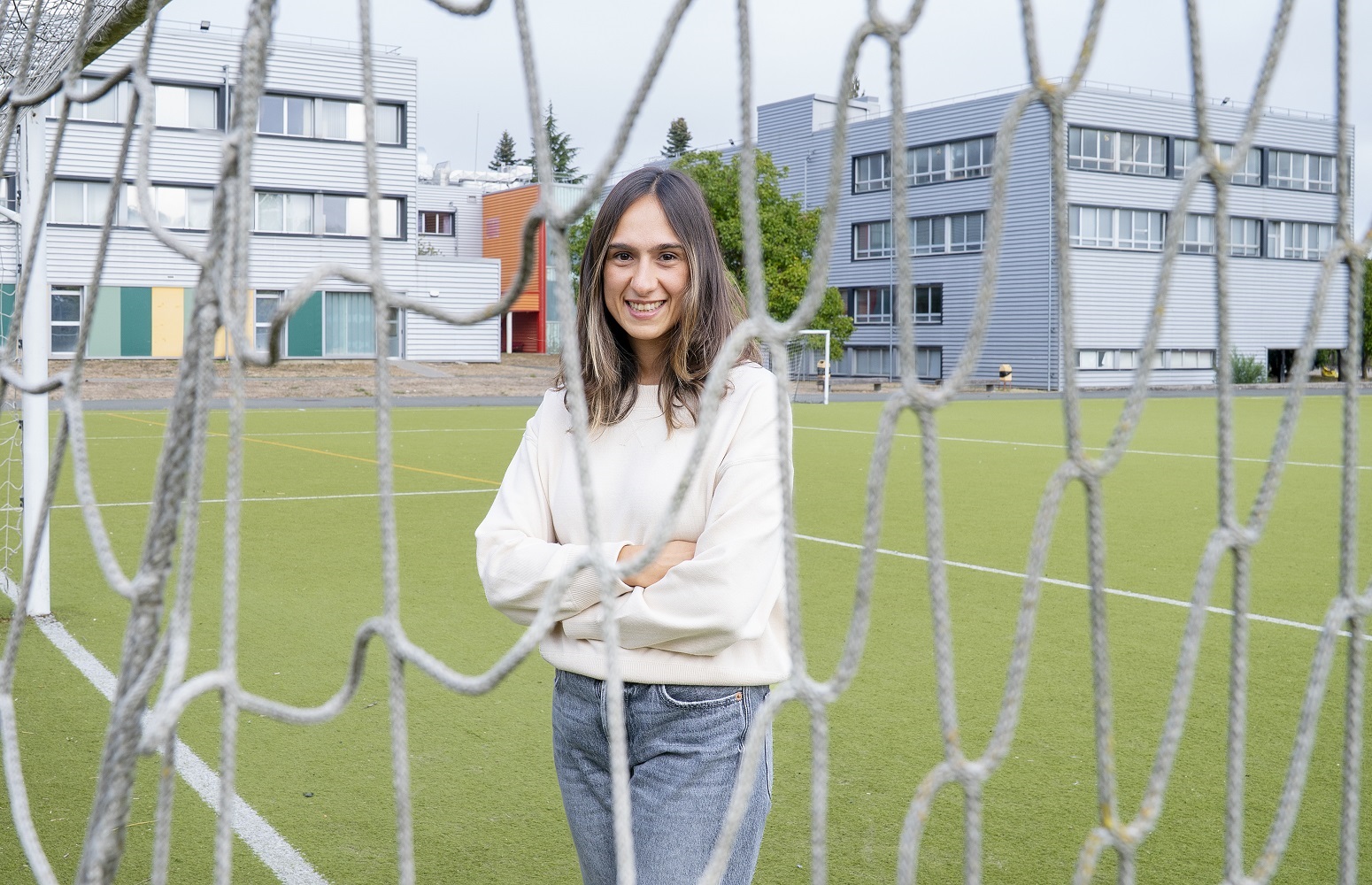 La investigadora Andrea Sáenz Olmedo, del Grupo de investigación GIKAFIT de la EHU.
