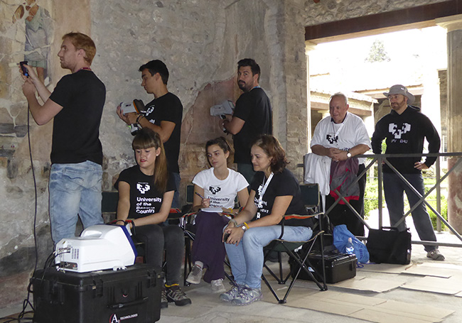 El grupo de investigación IBeA de la UPV/EHU colabora desde 2008 en la conservación del patrimonio artístico de Pompeya