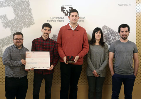 La iniciativa WIMBITEK obtiene el 2º premio Laborde. Foto: UPV/EHU