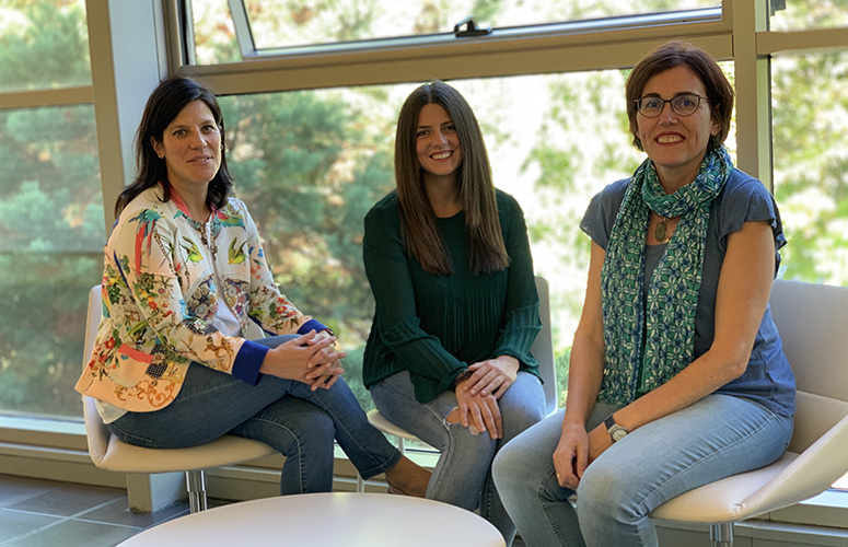 De izquierda a derecha: Patricia García, Tania Vila y Pilar Fernández