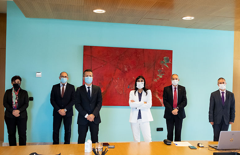 Primera visita del consejero de Educación Jokin Bildarratz a la UPV/EHU