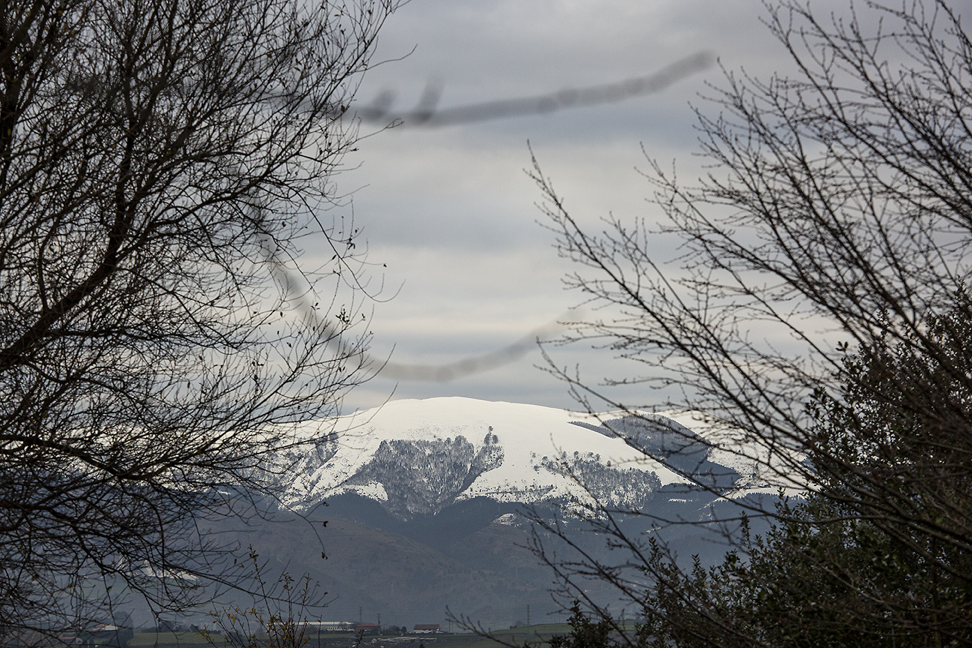 Nieve en el Ganekogorta.