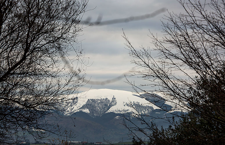 Nieve en el Ganekogorta.