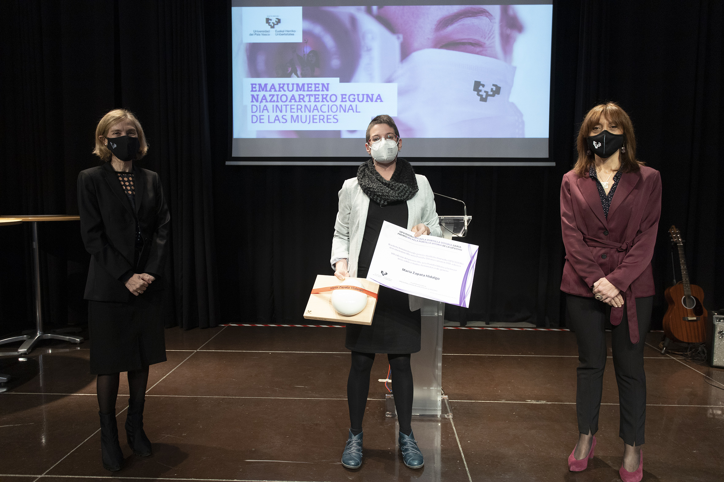 María Zapata Hidalgo, ganadora del premio Micaela Portilla Vitoria