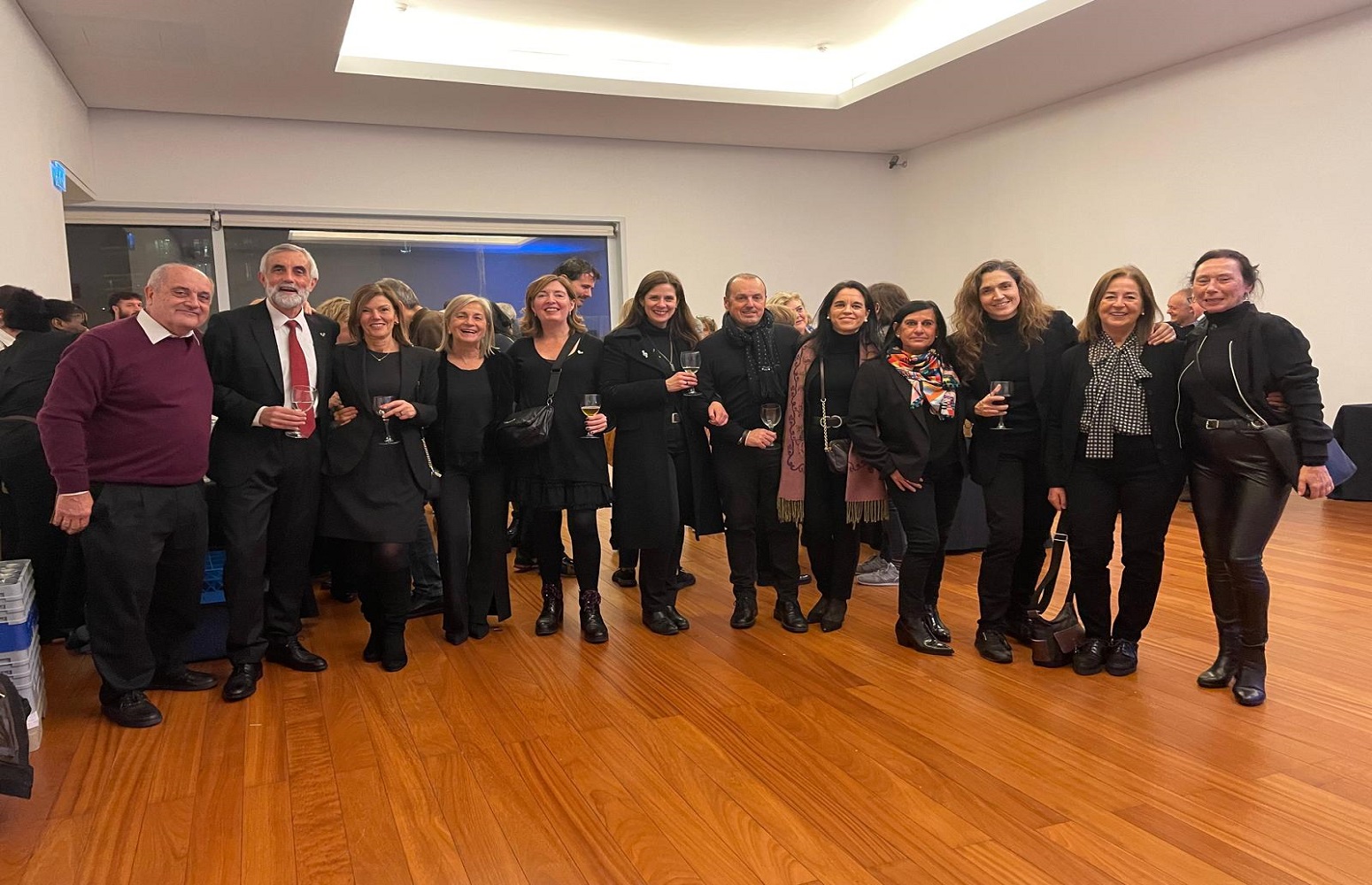 Miembros del Coro de la EHU en un encuentro coral