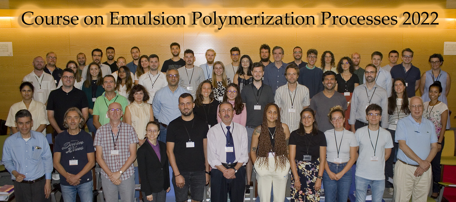 2022 Participants of the Course on Emulsion Polymerization Processes