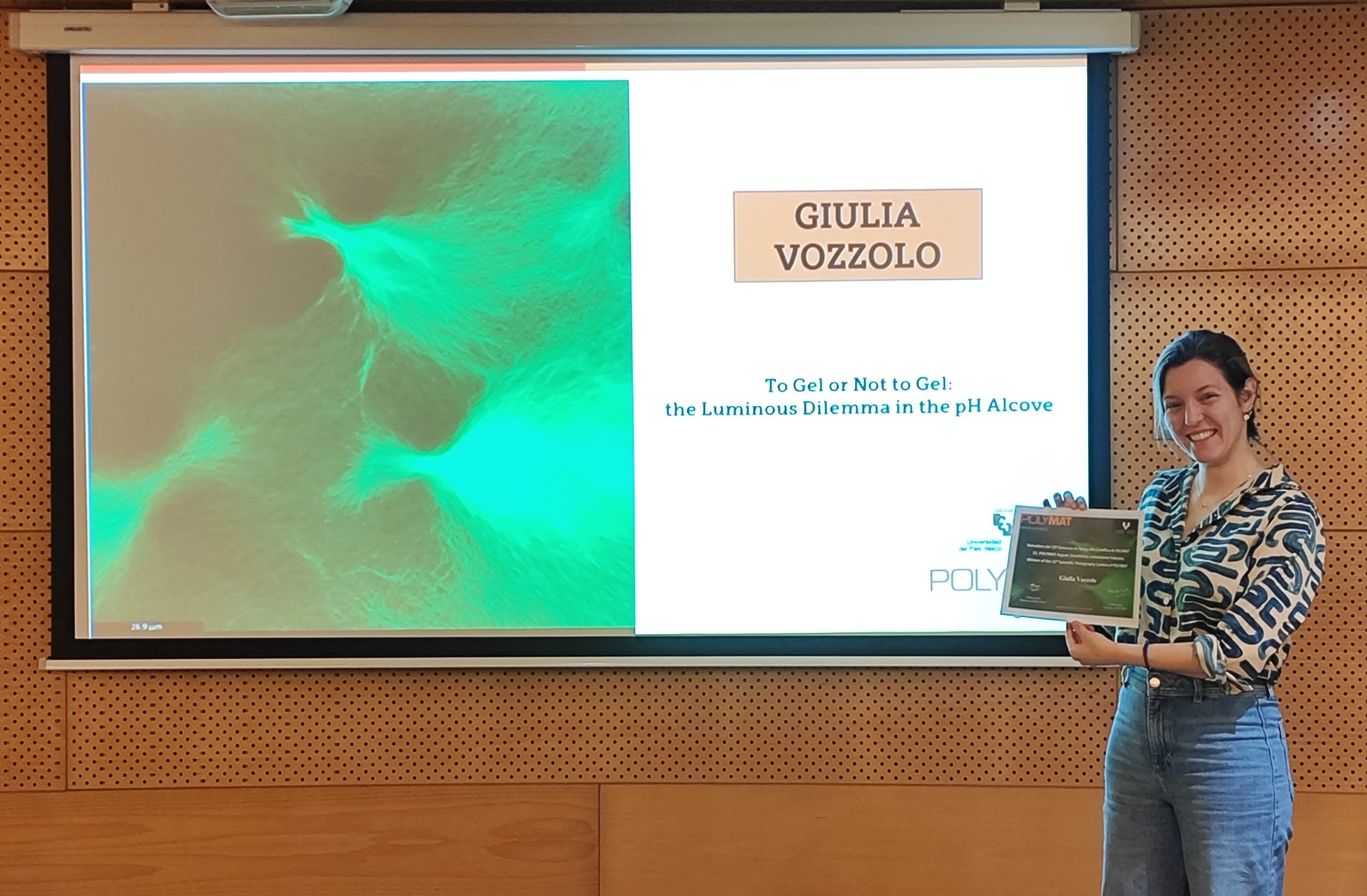 Giulia Vozzolo ganadora del Concurso de fotografía científica 2024