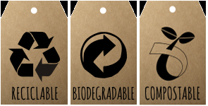 Etiquetas: Reciclable-Biodegradable-Compostable