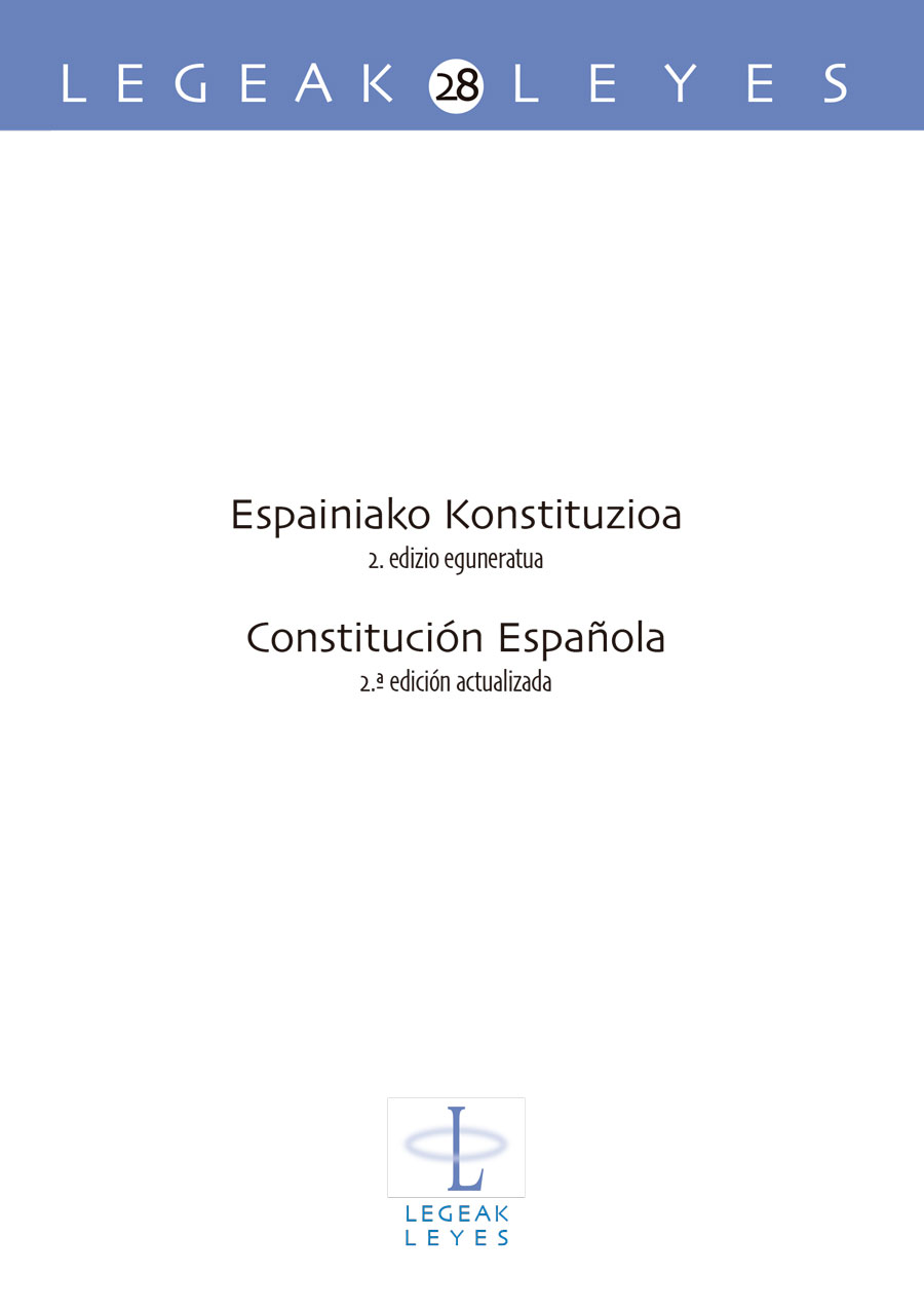 Espainiako Konstituzioa. 2. edizio eguneratua / Constitución Española. 2.ª edición actualizada