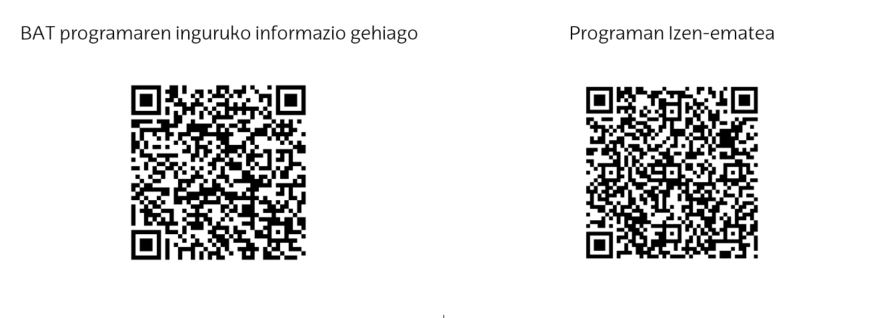 BAT programaren informazioa eta izen ematea