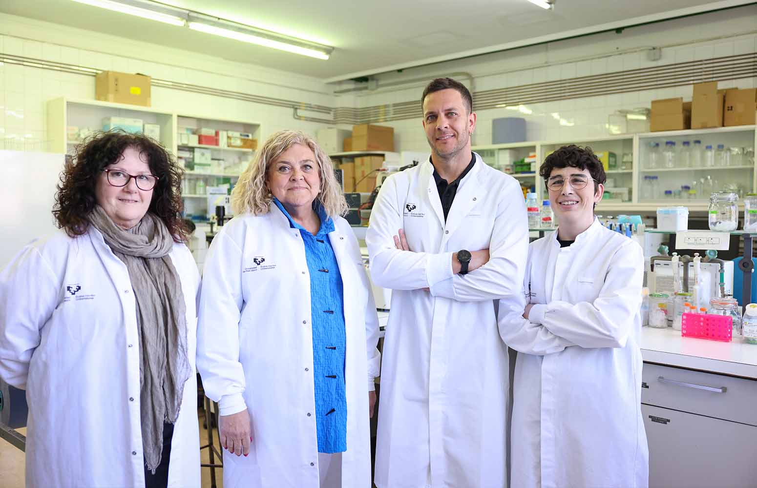 From left to right: Beatriz Arteta, Maria Dolores Boyano, Aitor Benedicto, Alba Herrero.