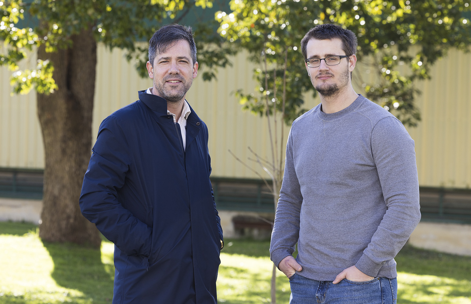 Iker Egaña and Vladimir Akhrimenko, menbers of the  Basque Sustainable Pharmacy & Biotherapy group