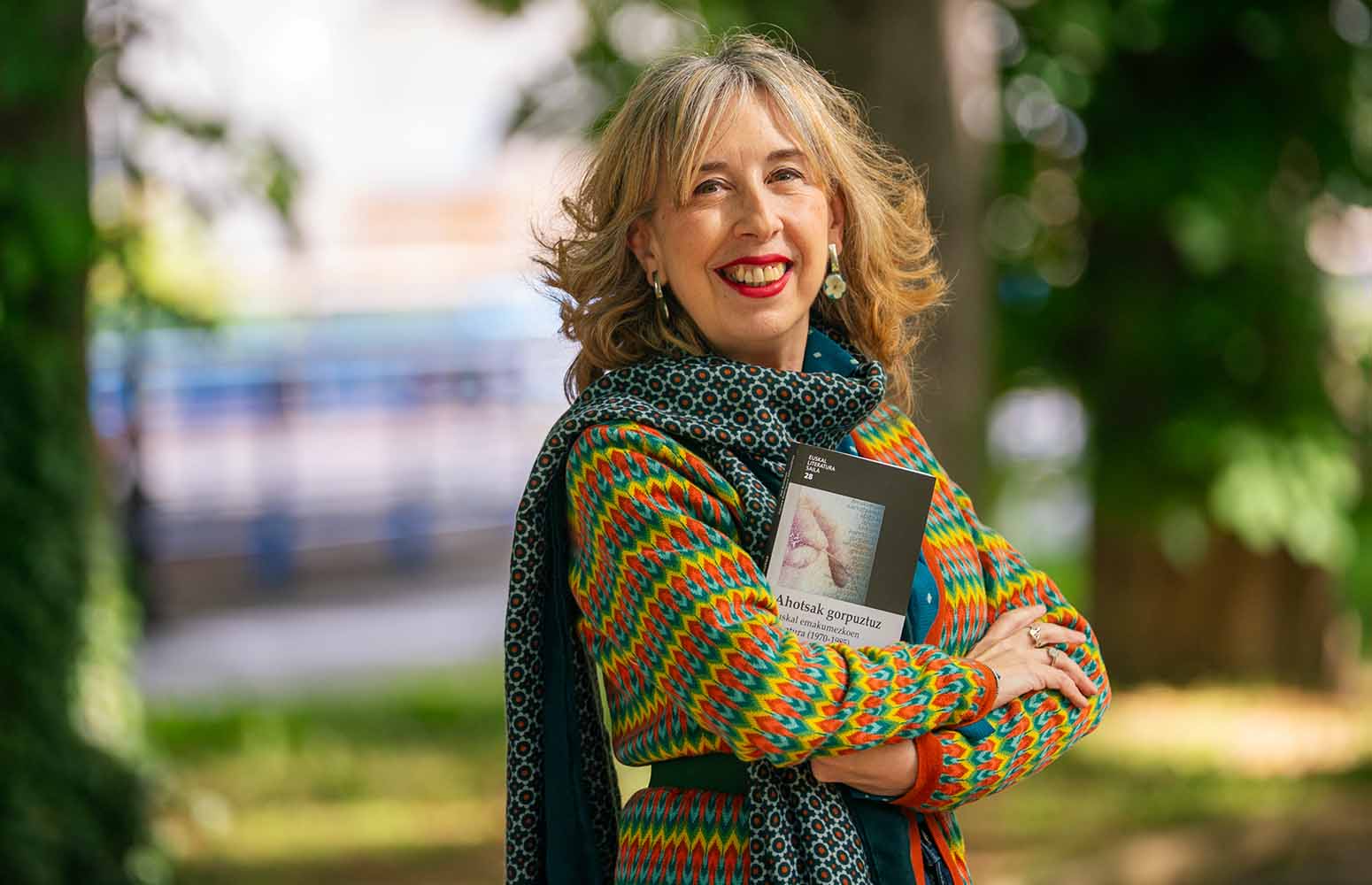 Paloma Rodríguez-Miñambres, editora del libro  ‘Ahotsak gorpuztuz. Euskal emakumezkoen literatura (1970-1985)’.