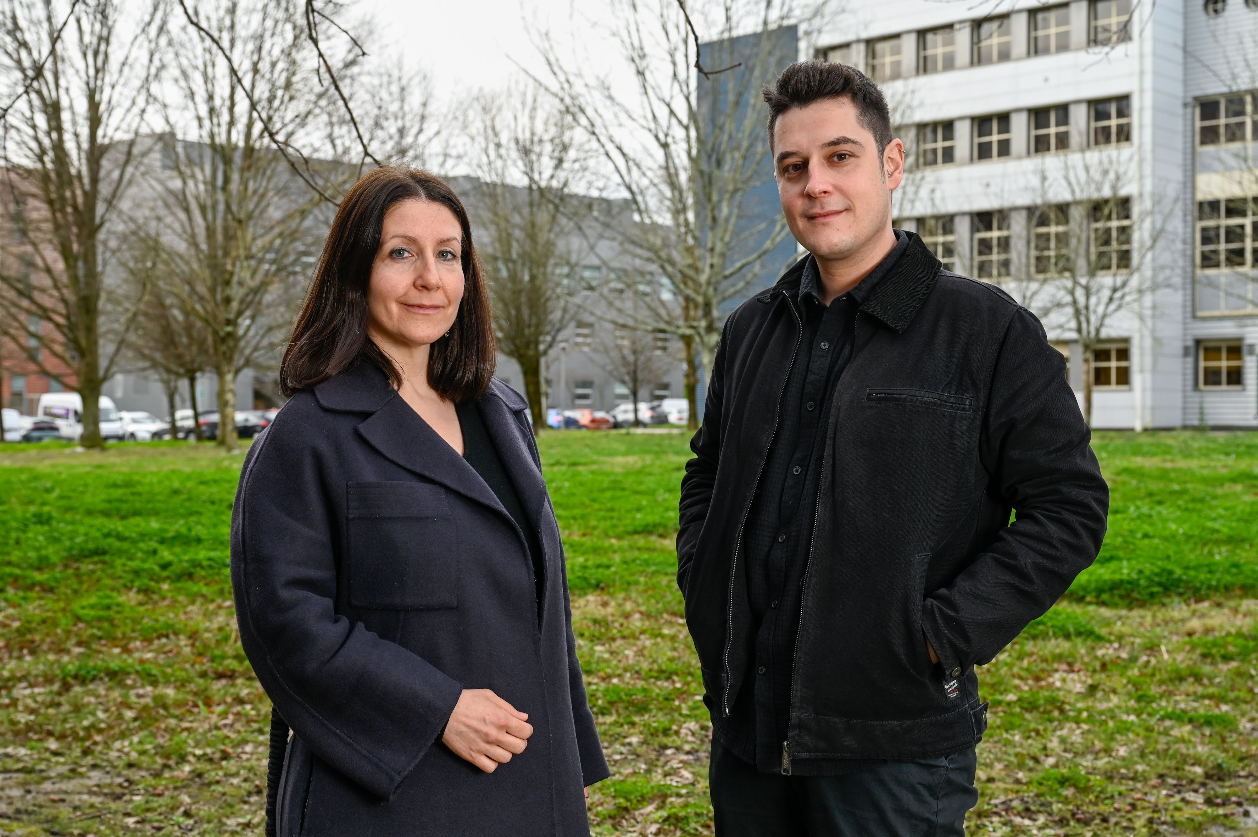 Eugenia Marin eta Yerai Mera, EHUko Psikologiako Graduko irakasle eta ikertzaileak