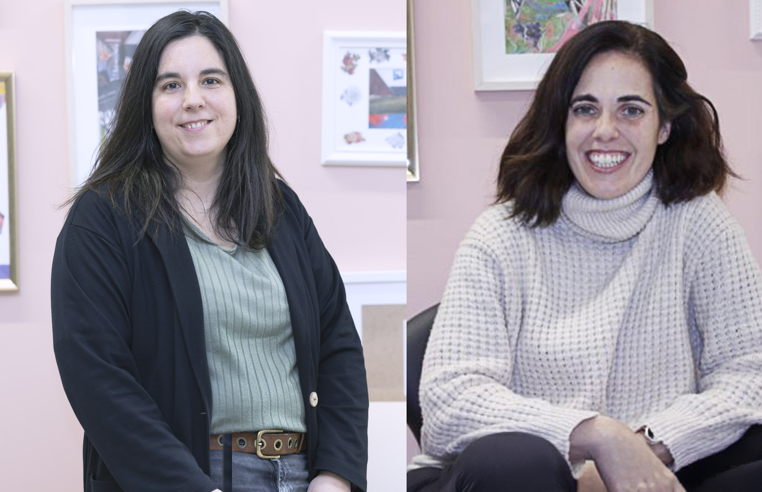 Bilboko Hezkuntza Fakultateko Nahia Idoiaga Bilakaeraren eta Hezkuntzaren Psikologia Saileko irakaslea eta Amaia Eiguren Munitis Didaktika eta Eskola Antolakuntza Saileko irakaslea