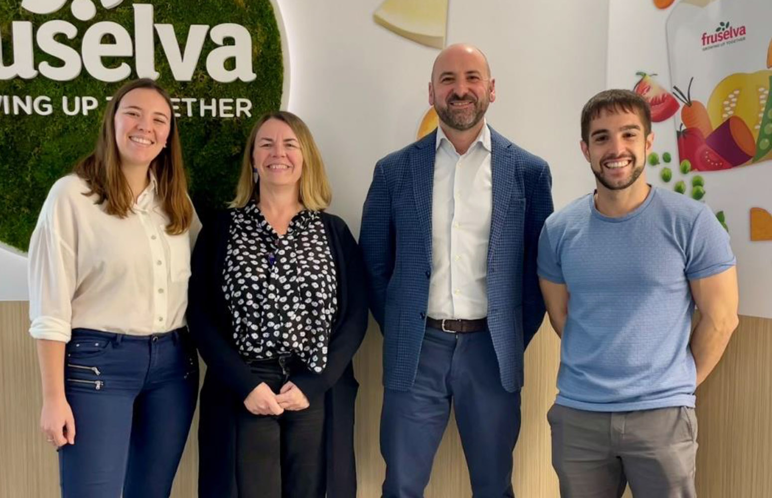 De izquierda a derecha: Nerea Cerezuela (Fruselva), Izaskun Marañón (Tecnalia), Igor Horrillo (EHU), Julio Baudin (Fruselva).