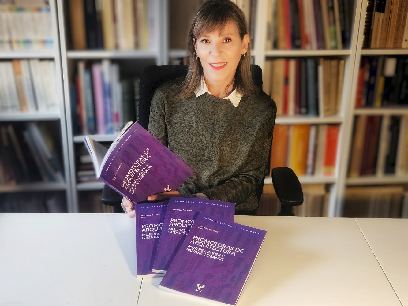 Verónica Benedet, editora del libro Promotoras de Arquitectura. Mujeres, poder y paisajes urbanos