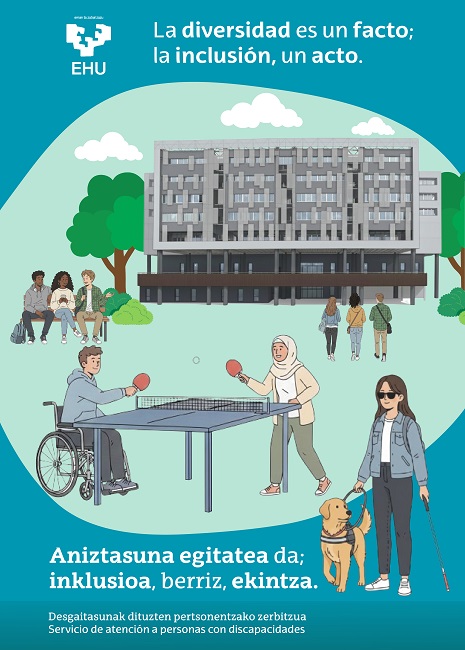"La diversidad es un facto; la inclusión, un acto. Aniztasuna egitatea da; inklusioa, berriz, ekintza."