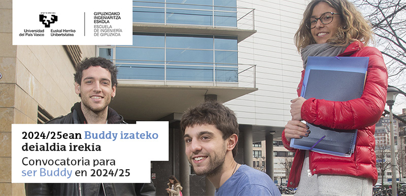Se abre convocatoria Buddy en la Escuela de Ingeniería de Gipuzkoa
