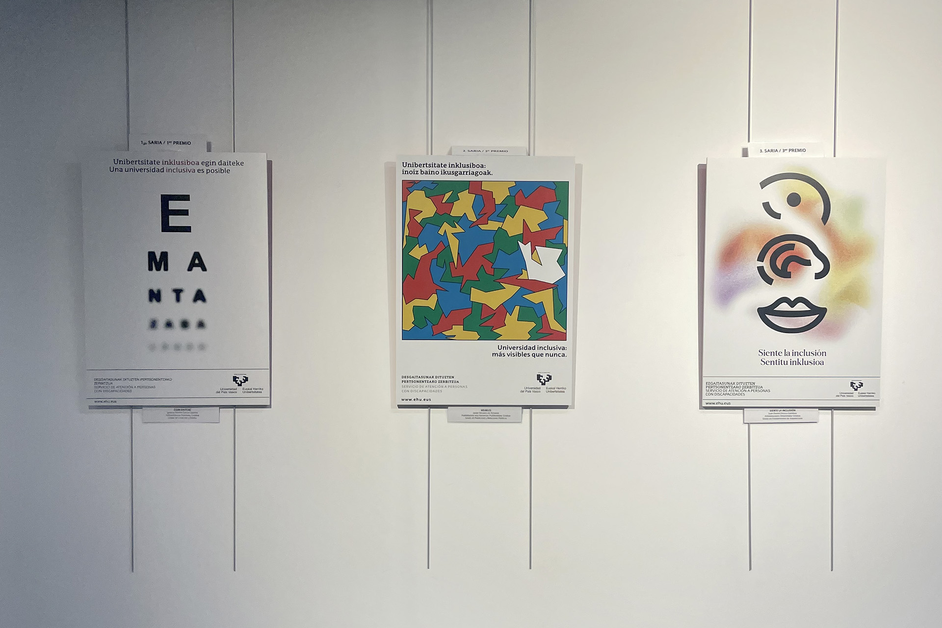 Concurso carteles universidad inclusiva UPV/EHU