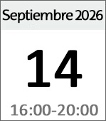 14 de septiembre de 2026 (16:00-20:00)