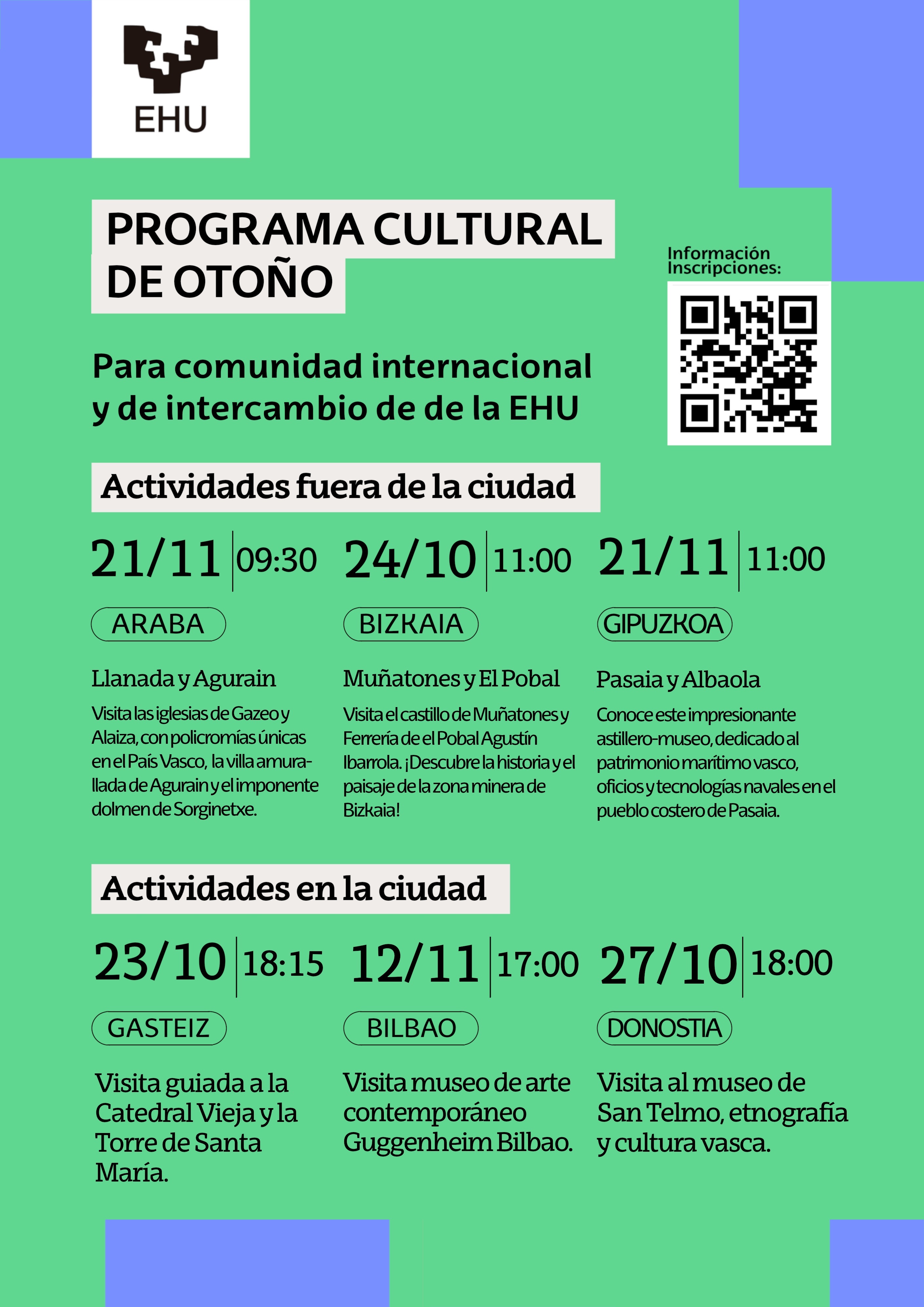Autumn cultural programme